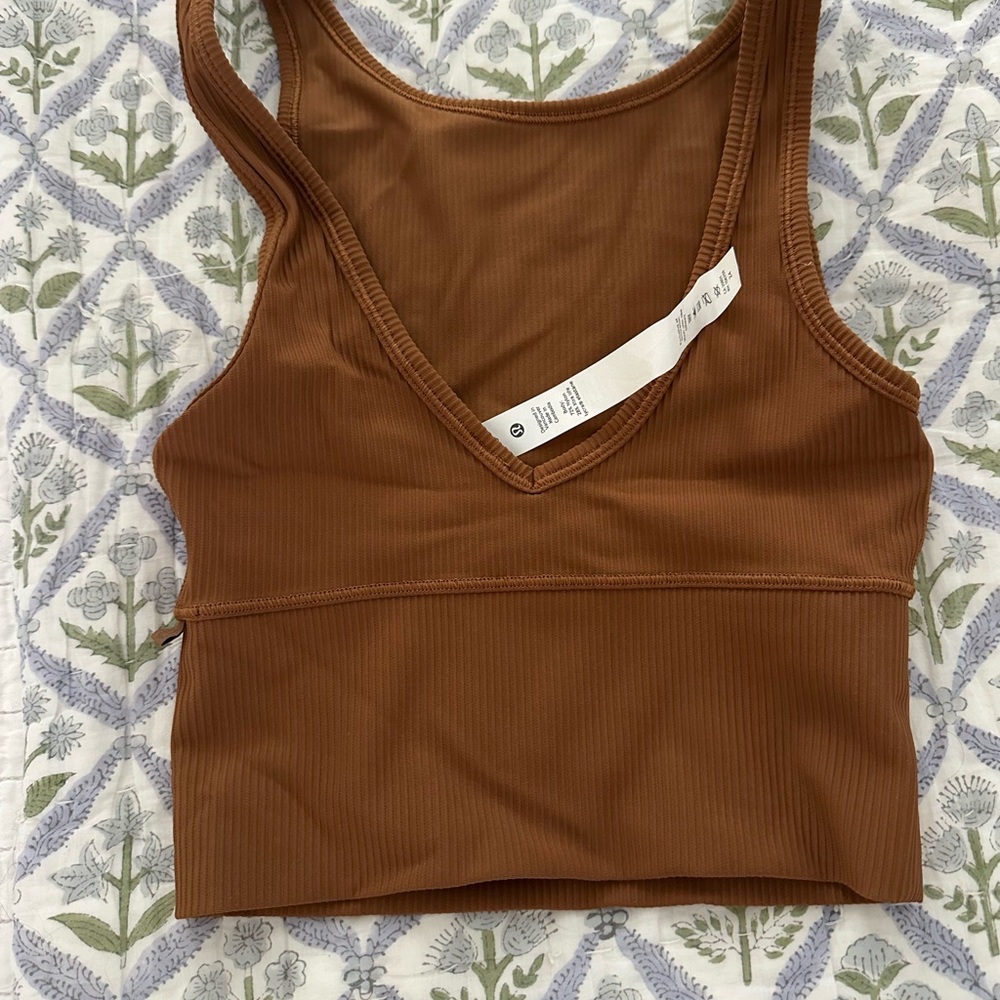 Lululemon Athletica Copper Ribbed Tank